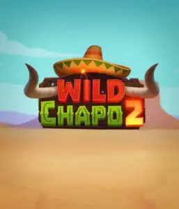 Step into the colorful Mexican desert with the Wild Chapo 2 game by Relax Gaming, showcasing a whimsical bull wearing a sombrero amid a serene desert backdrop. This graphic conveys the fun and adventure of the game, ideal for fans of animated adventure slots, providing a delightful adventure.