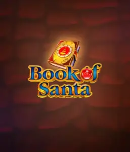 Celebrate the festive spirit with Book of Santa slot by Endorphina, highlighting an intricately designed golden book emblazoned with Santa's iconic image. This image captures the magic and mystery of Christmas, set against a warm red background. Great for holiday season gaming, promising a delightful gaming experience. 